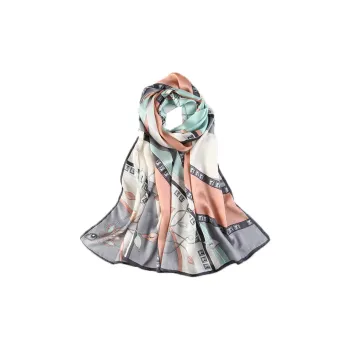 Shanghai Story 100% Mulberry Silk Scarves Women's Floral Tulip, Gift Box Set