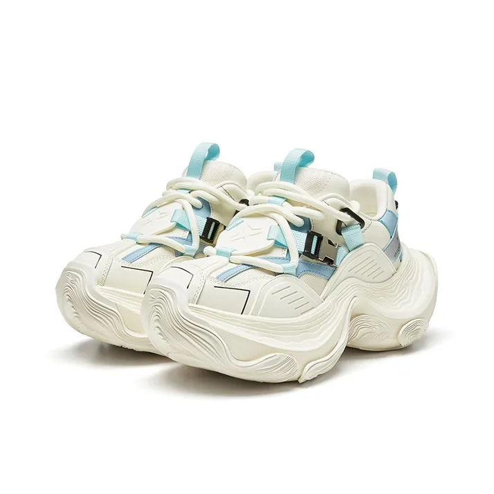 XMZY Dune Series Sandalwood Height Increasing Wear-Resistant Low-Top Chunky Sneakers Unisex-23