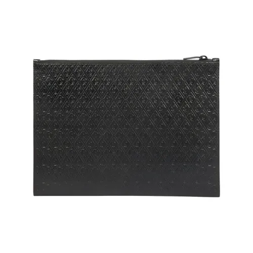 SAINT LAURENT Genuine Leather Clutch Regular Men's Black