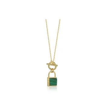 YOASOBI 925 Silver Malachite Necklaces Women's