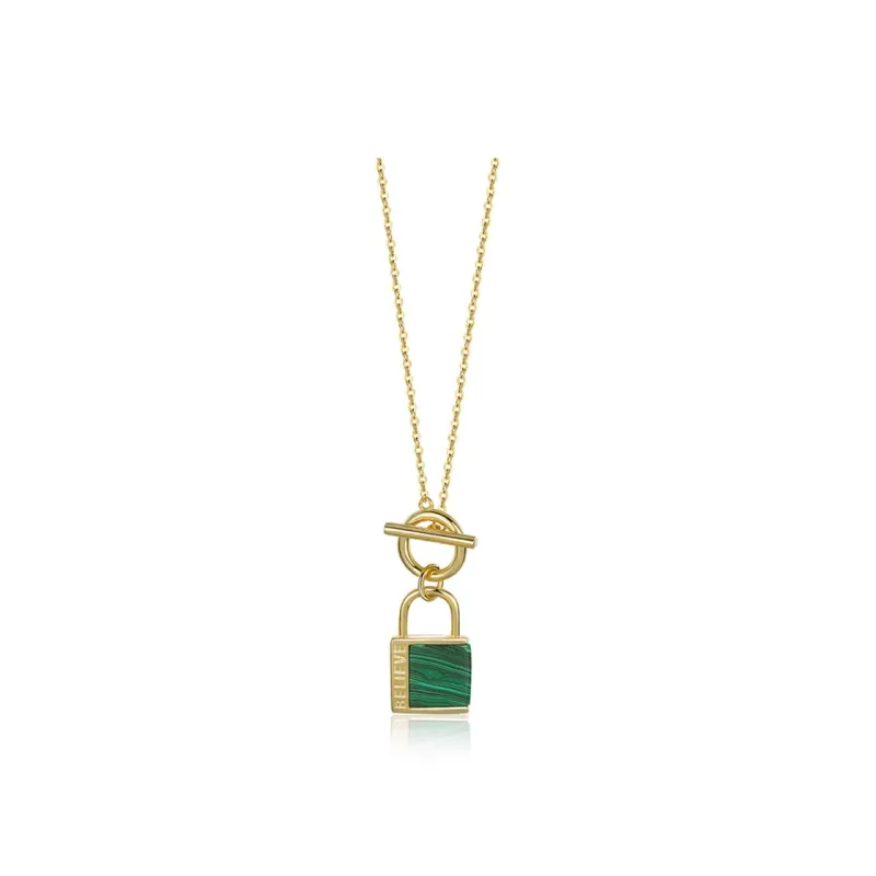 YOASOBI 925 Silver Malachite Necklaces Women's-0