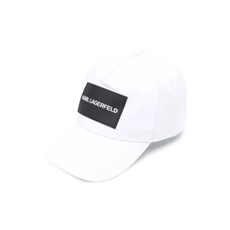 KARL LAGERFELD / Karl Lagerfeld Jeans Logo-appliqué Cotton Baseball Cap-0