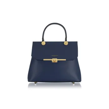 Le Parmentier Calfskin Shoulder Bag Crossbody Bag Handbag Regular Women's Navy