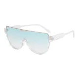 Transparent Frame with Dual Blue Lens