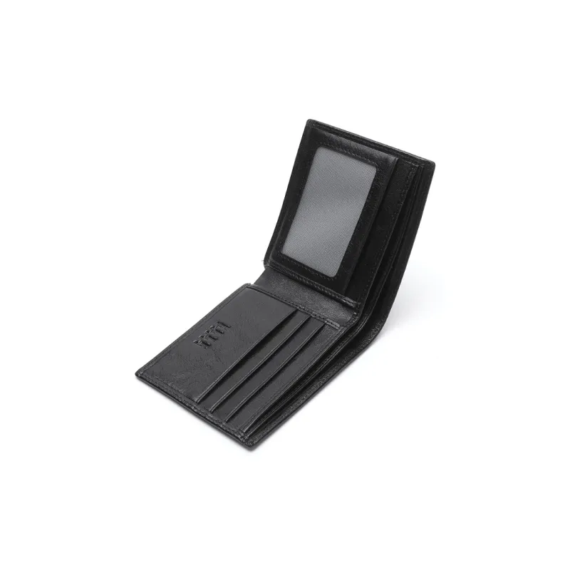 ELLE HOMME Automatic Buckle Belt Wallet Two Piece Set Box Cow Leather Men's Black Width 3.7cm-6