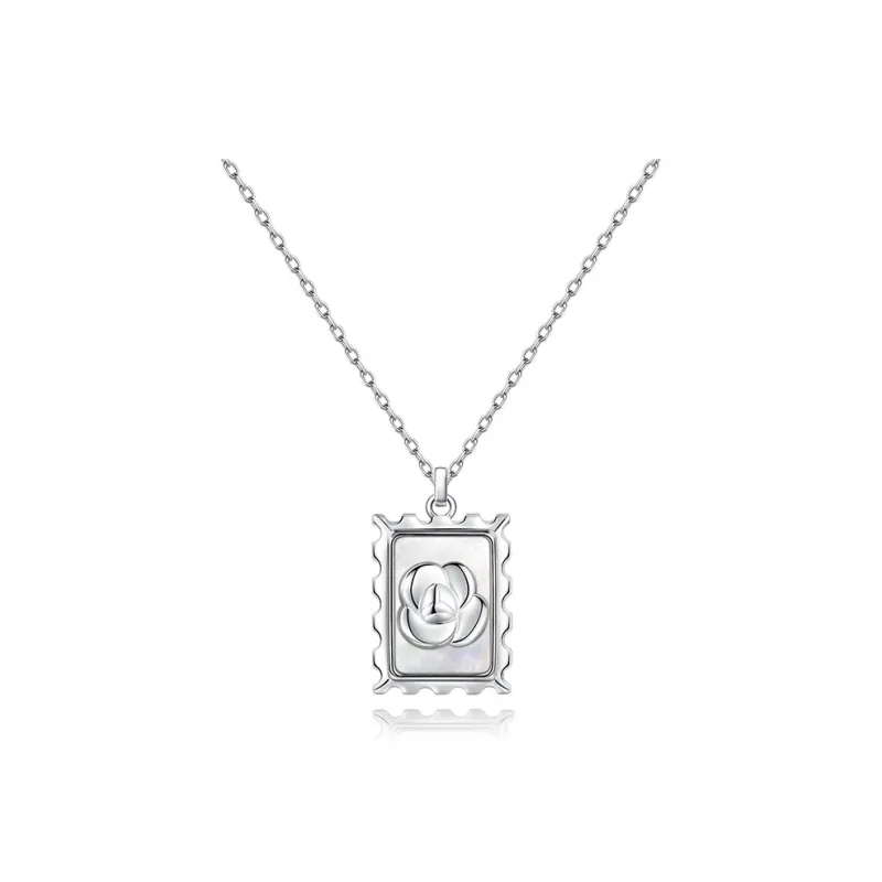 FANCI S925 Silver Inlaid Oyster Necklaces Women's-1