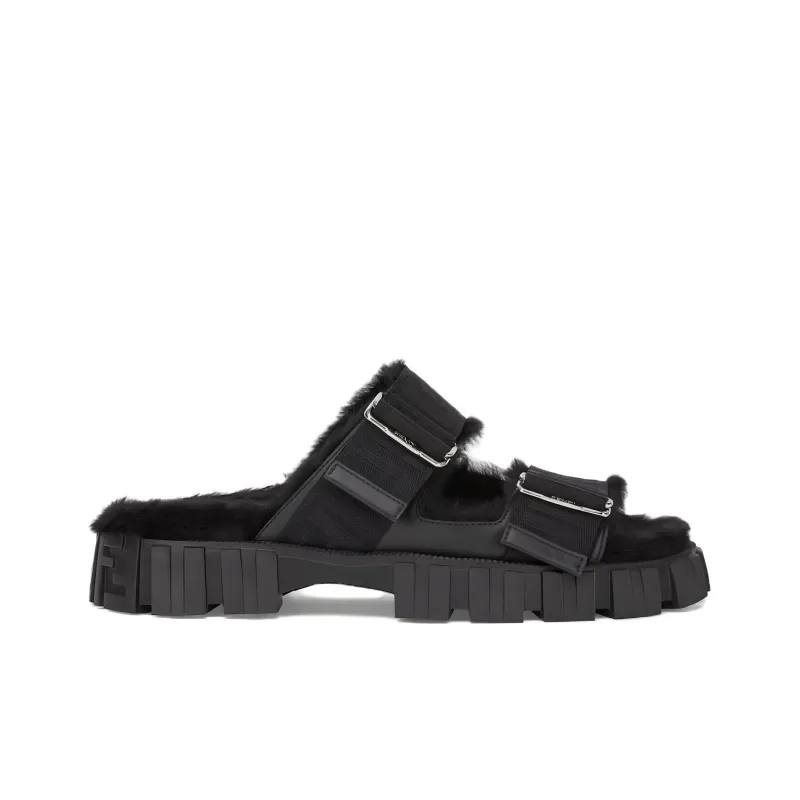 FENDI Stylish Sandals Women's Black-1