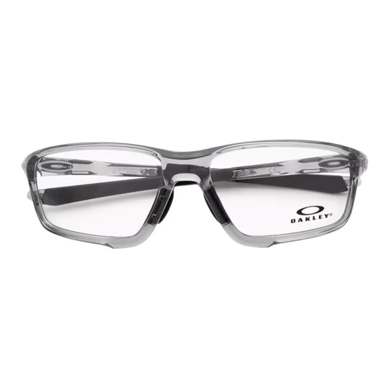 Oakley Plate Frame Irregular Shape Eyeglass Frames Unisex Gray-2