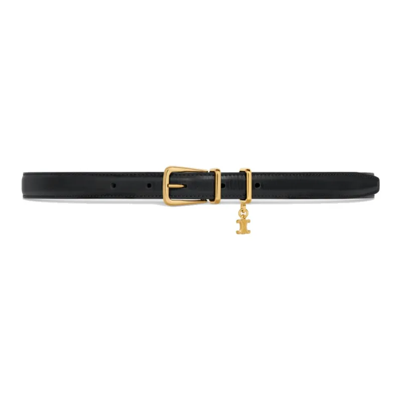 CELINE Logo Plaque Buckled Belt-1