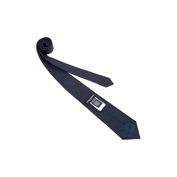 EMPORIO ARMANI Monogram Jacquard Pointed Tip Tie-2