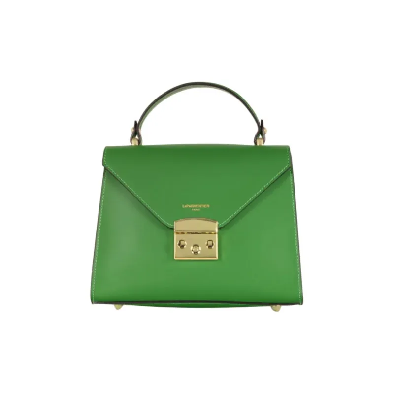 Le Parmentier Calfskin Shoulder Bag Crossbody Bag Handbag Regular Women's Grass Green-0
