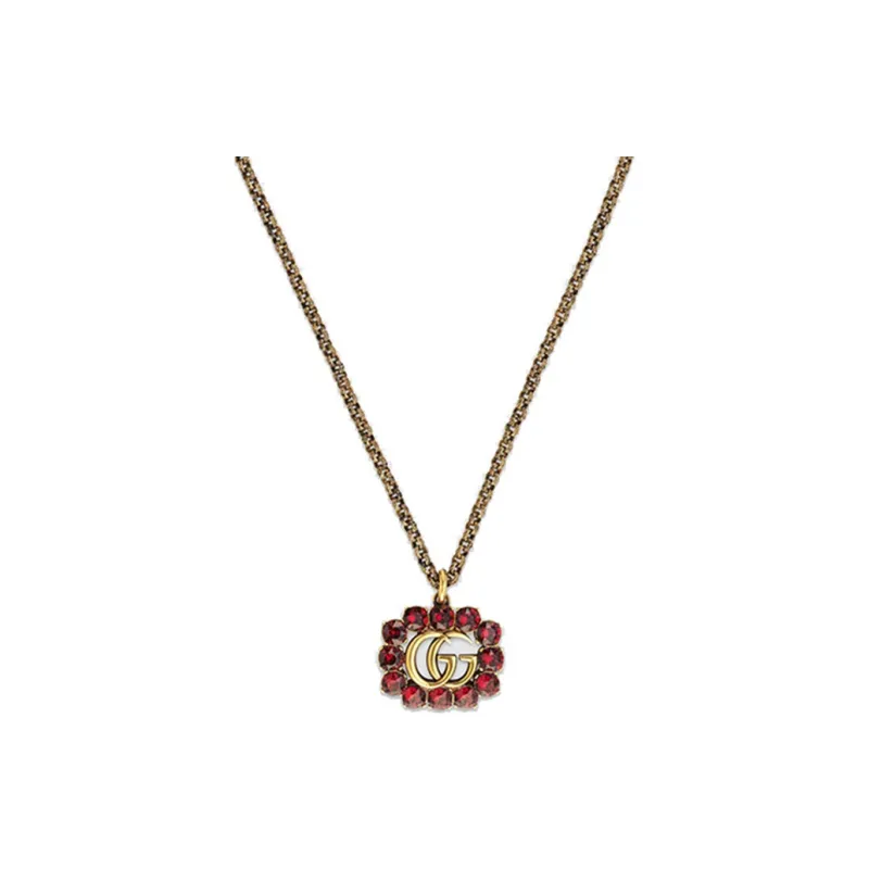 GUCCI Classic Double G Necklace Collection Necklaces Women's-0
