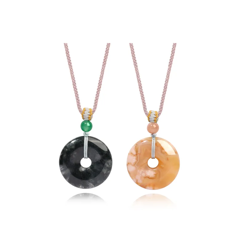 Zheng Baifu Agate Jade Necklaces Unisex-7