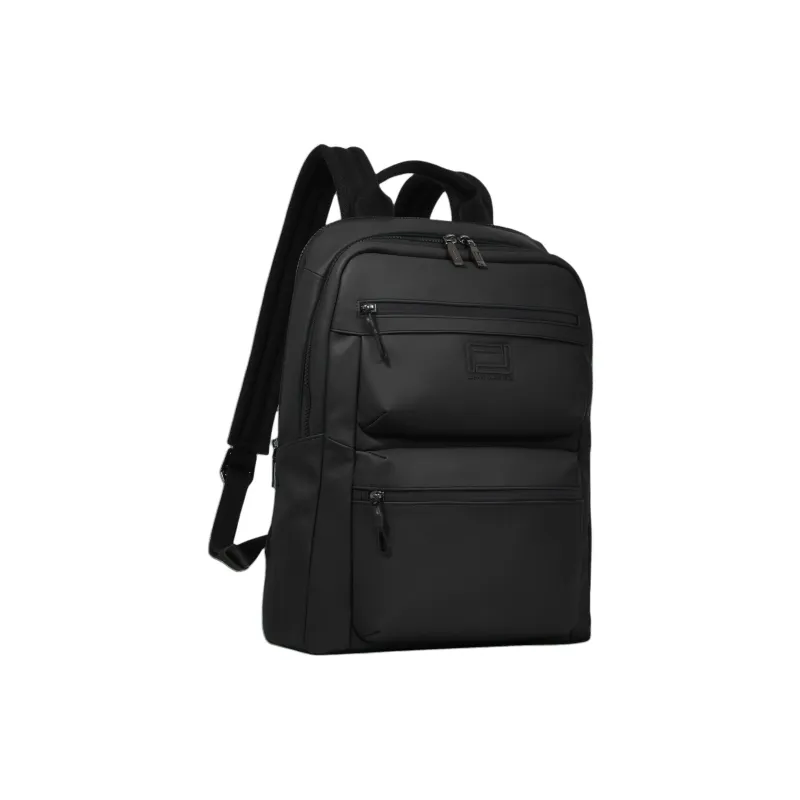 LANCEL Polyurethane Backpack Men's Black-1
