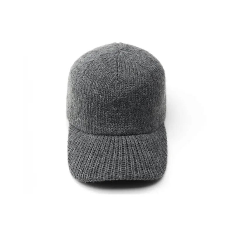 ZARA Polyester Acrylic Wool Polyamide Elastane Baseball Caps Unisex Gray-0