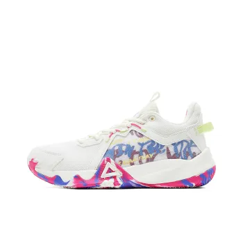 PEAK Apocalypse Basketball Shoes Men Low Top White Rose Red