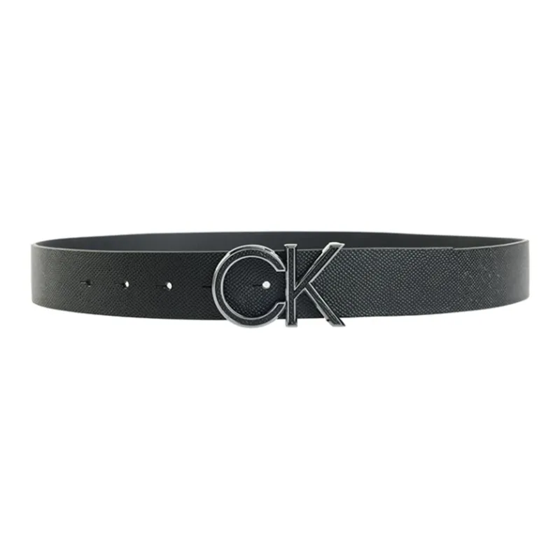 CK/Calvin Klein Casual Business Letter Embossed Pin Buckle Leather Belts Men's-2