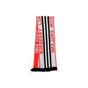Burberry Jacquard Fringed Scarf