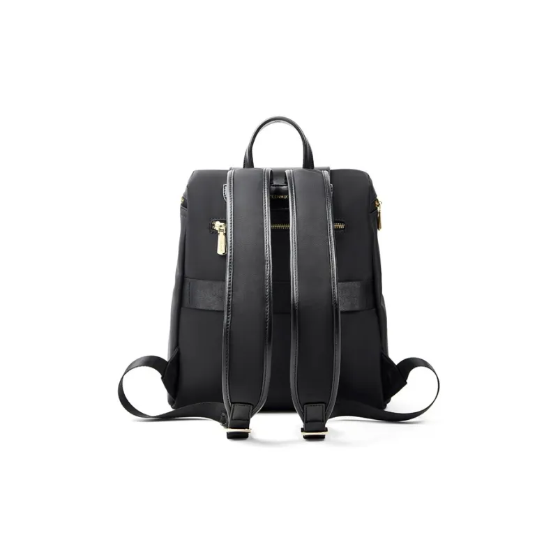 Teenmix Nylon Laptop Backpack Bag Women's Black/Khaki/Blue-4