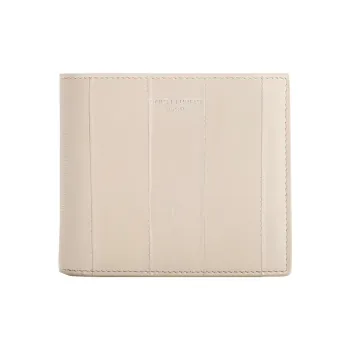 SAINT LAURENT Sheepskin Wallet Men's Beige