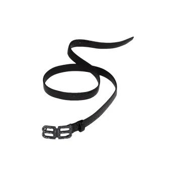 Balenciaga Bb Hourglass Embossed Leather Belt