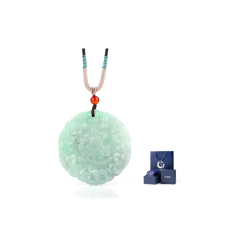 Yi Zhen Ge Glutinous Jade Jadeite Pendants Unisex-1