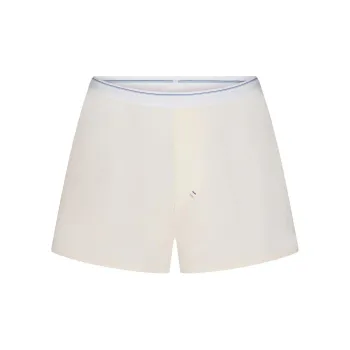 SKIMS FW24 Cotton Collection COTTON RIB LOOSE BOXER Boxer Shorts Women's Marble Stripe/Marble Stripes