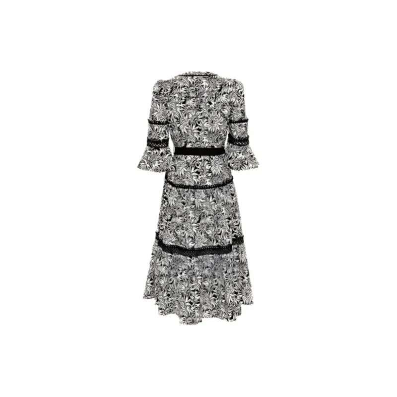 DVF Diane Von Furstenberg Long-Sleeved Dresses Women's Black-1