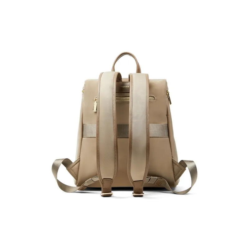 Teenmix Nylon Laptop Backpack Bag Women's Black/Khaki/Blue-20