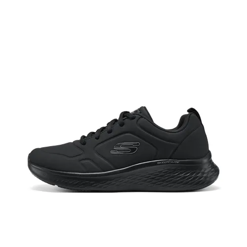 Skechers Cushioning mermaid Resistant Low Top Casual Running Shoes Women's Black