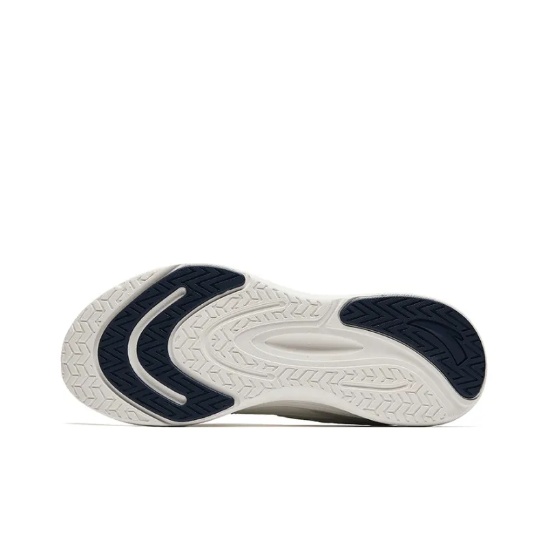 Anta Cushioning Anti-Slip And Wear-Resistant Low-Top Casual Running Shoes Men's White Gray Blue-4