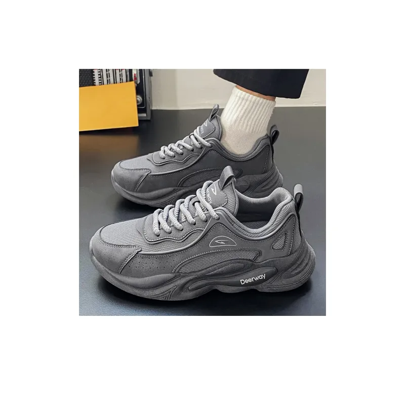 DEERWAY Cushioned Slip Resistant Abrasion Resistant Low Top Chunky Sneakers Men's-30