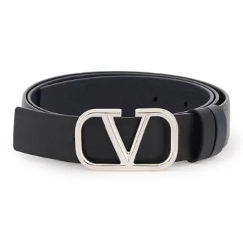 Valentino VLogo Signature Buckled Reversible Belt