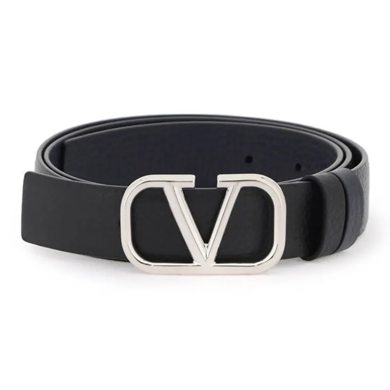 Valentino VLogo Signature Buckled Reversible Belt-0