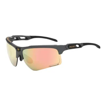 RUDY PROJECT TR/Memory Plastic Browline Sunglasses Unisex Charcoal Black
