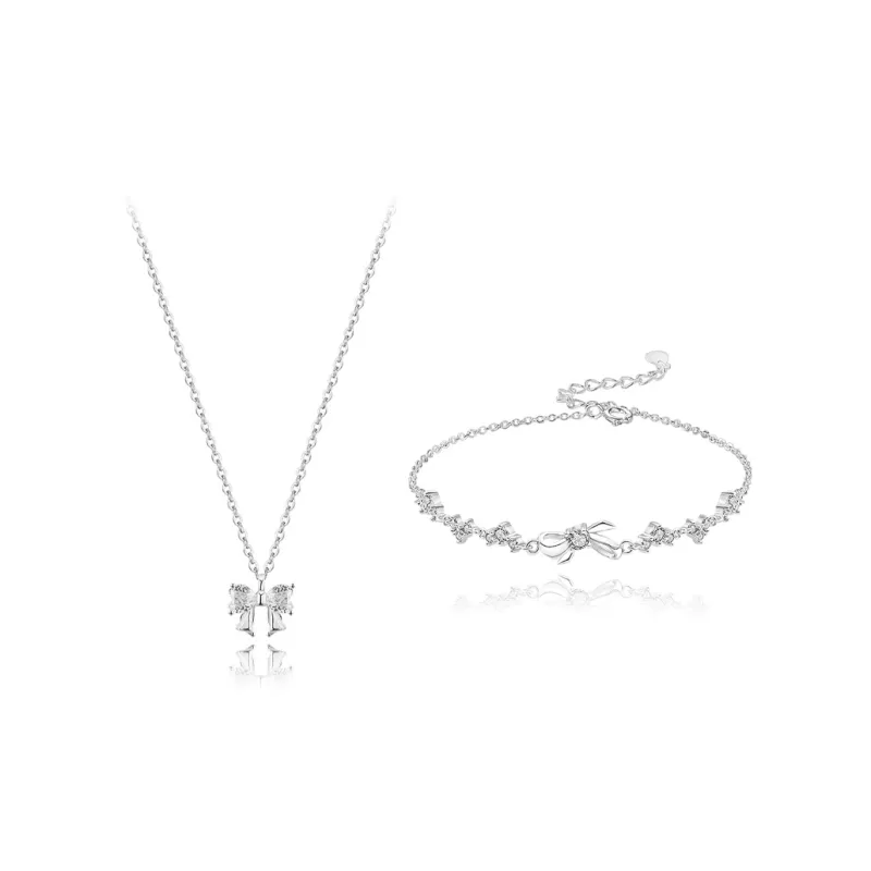 Silver Trim Sterling Silver Necklaces Women's-24