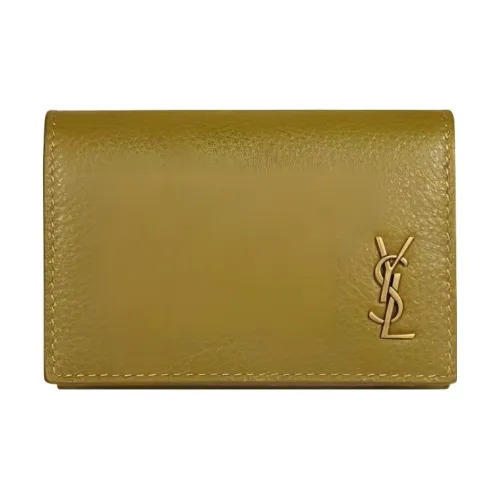 SAINT LAURENT Calfskin from Men's Gold