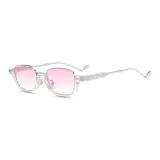 MK352YJ-003 Transparent White Frame with Pink Lens