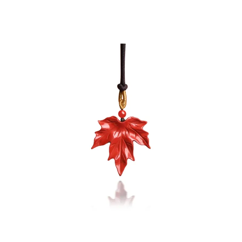 Moon Jewelry Reconstructed Cinnabar Pendants Unisex-2