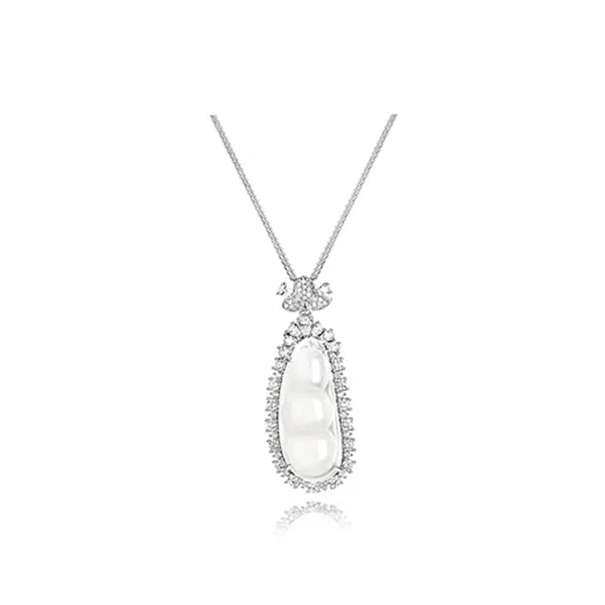 CARAT'S DIARY Chalcedony Jade Necklaces Women's-0