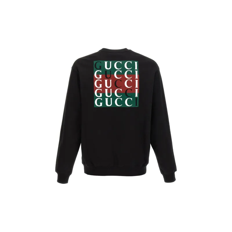 GUCCI Logo Printed Crewneck Sweatshirt-2