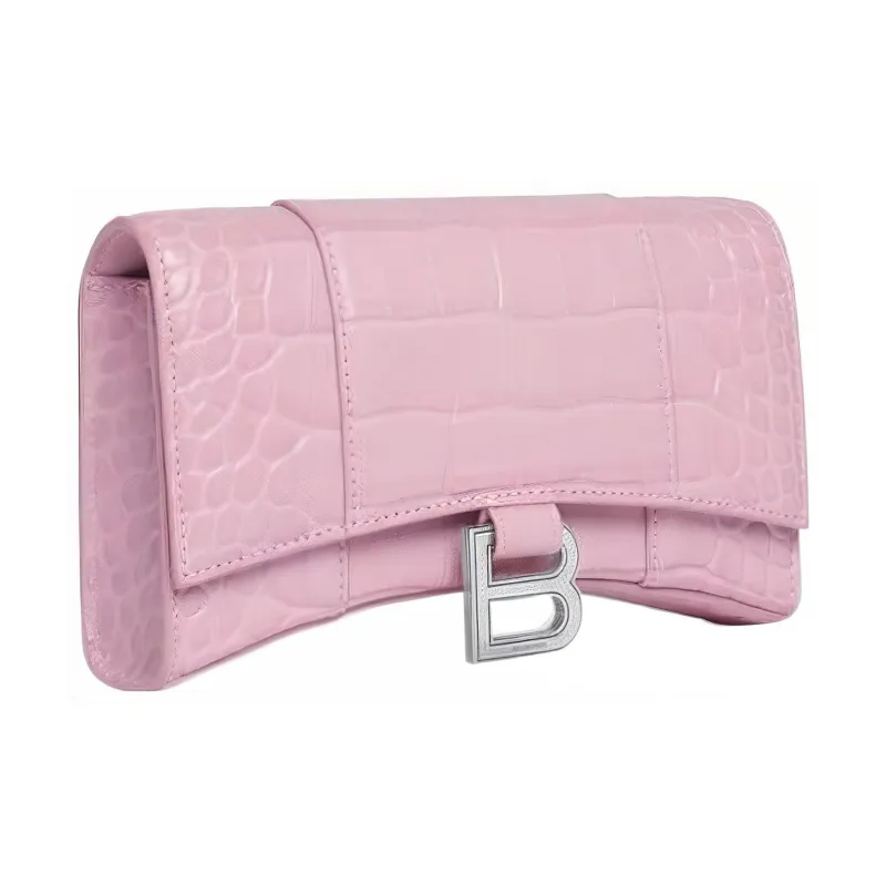 Balenciaga Calfskin Shoulder Bag Women's Pink-1