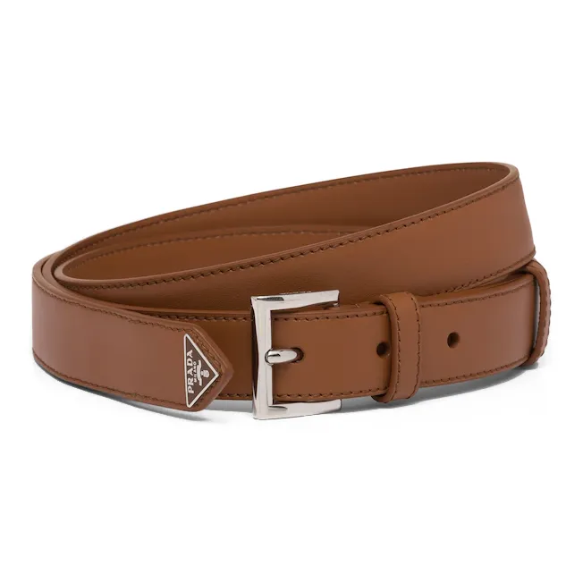 PRADA Classic Badge, Pin Buckle Women's Width 2.5cm-0