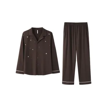 Aannsfam Pajama Set Men's Cocoa Brown
