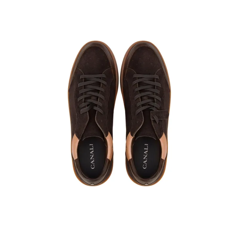 CANALI Low-Top Skateboard Shoes Men's Brown-4