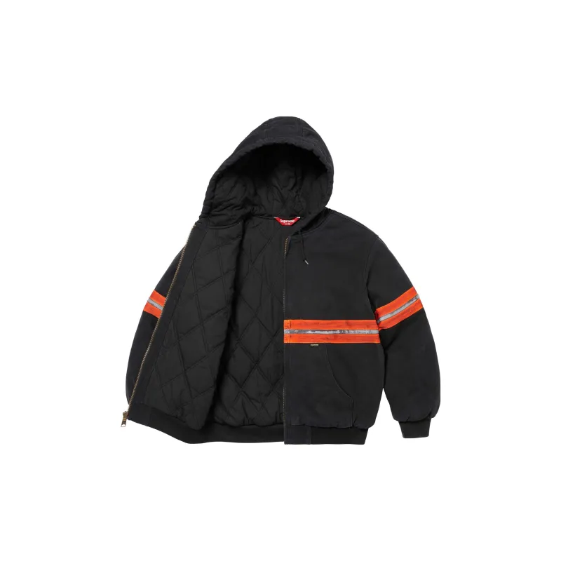 Supreme Reflective Stripe Hooded Work Jacket-8