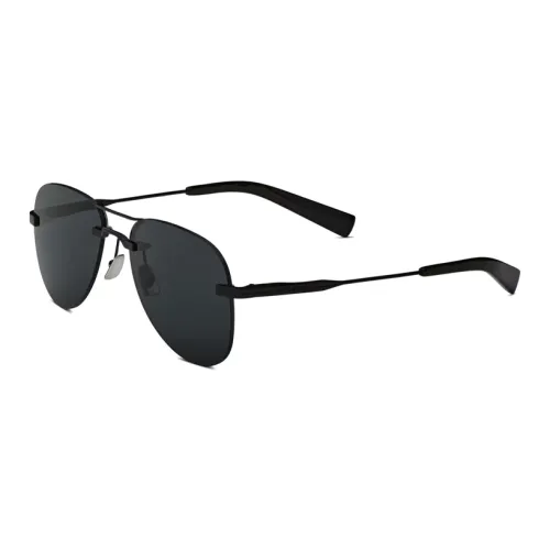SAINT LAURENT Acetate Metal Nylon Aviator Sunglasses Men's Black