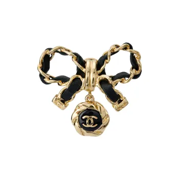 CHANEL Metal Brooch AB8742