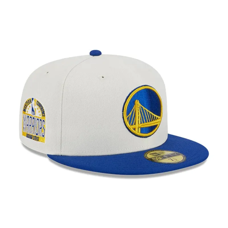 Nba Golden State Warriors New Era Victory Grove Vintage Sidepatch Sneaker 59Fifty Fitted Hat-3