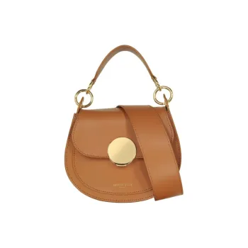 Le Parmentier Genuine Leather Shoulder Bag Crossbody Bag Handbag Women's Cognac
